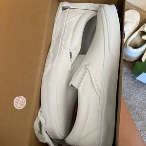 mens white slip on vans